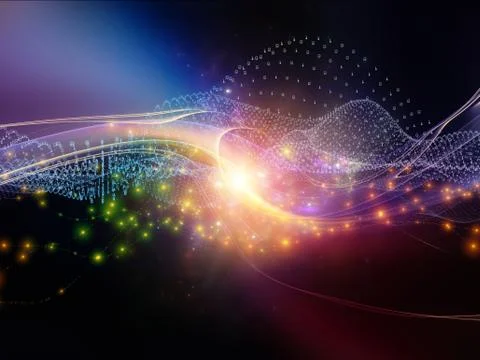 Visualization of Digital World Illustrazione stock