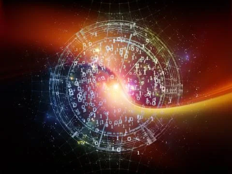 Visualization of Digital World Illustrazione stock