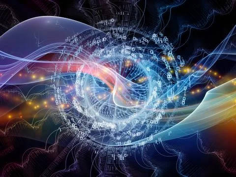 Visualization of Digital World Illustrazione stock