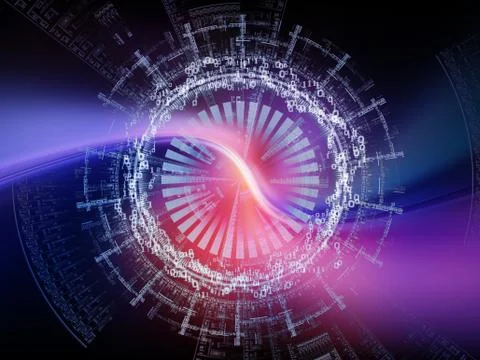 Visualization of Digital World Illustrazione stock