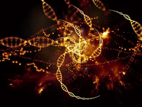 Visualization of DNA Stock Illustration