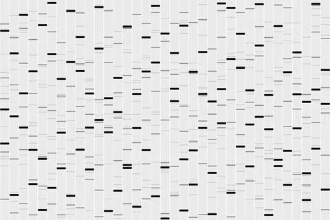 Visualization of DNA sequencing. Researches in genetics Stock-Fotos