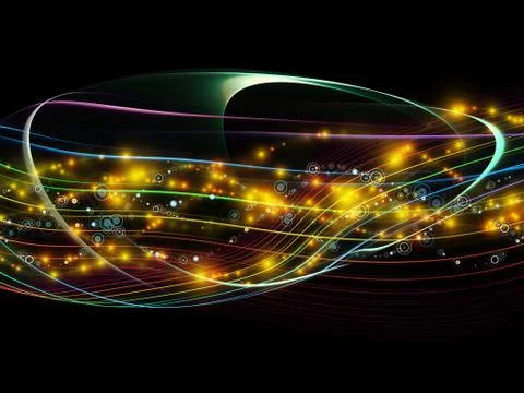 Visualization of Dynamic Network Illustrazione stock