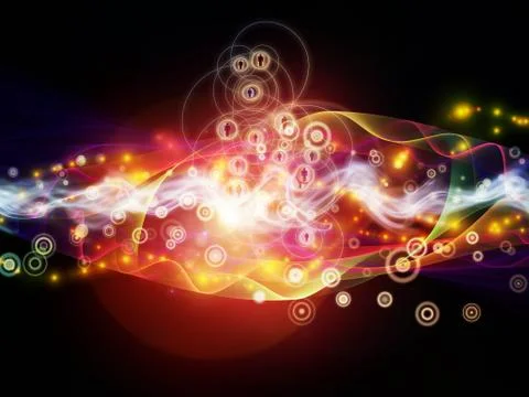Visualization of Dynamic Network Illustrazione stock