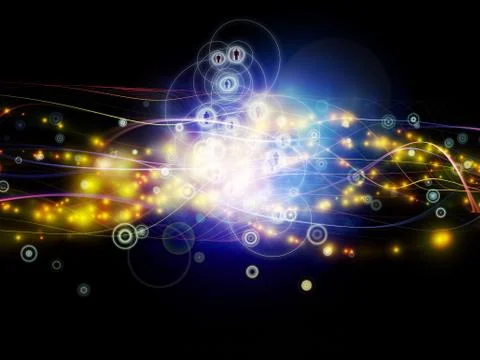 Visualization of Dynamic Network Stock Illustration