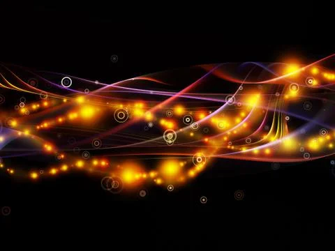 Visualization of Dynamic Network Stock Illustration