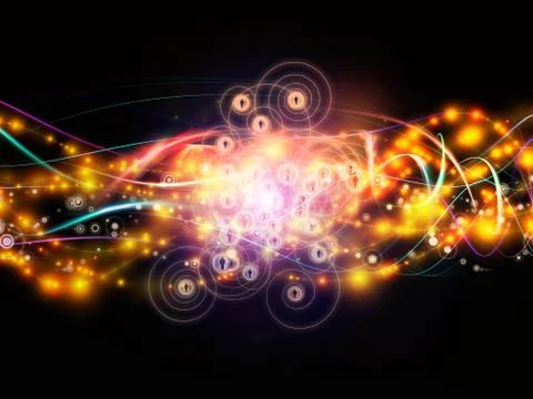 Visualization of Dynamic Network Stock Illustration