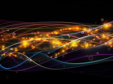 Visualization of Dynamic Network Stock Illustration