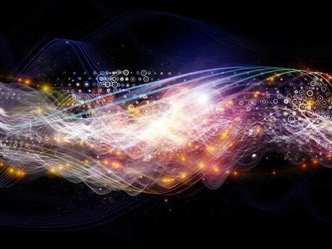 Visualization of Dynamic Waves 스톡 일러스트