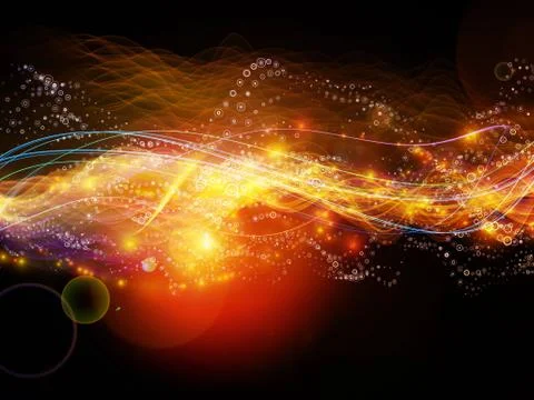 Visualization of Dynamic Waves 스톡 일러스트