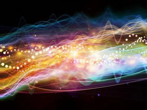Visualization of Dynamic Waves 스톡 일러스트
