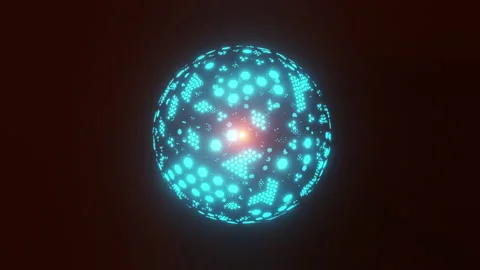 Visualization of the dyson sphere Stock Footage 201043534