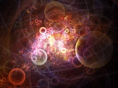 Visualization of Fractal Circles Stockillustratie