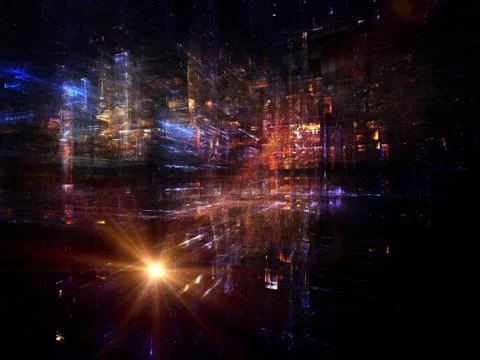 Visualization of Fractal Dimensions Stock Illustration