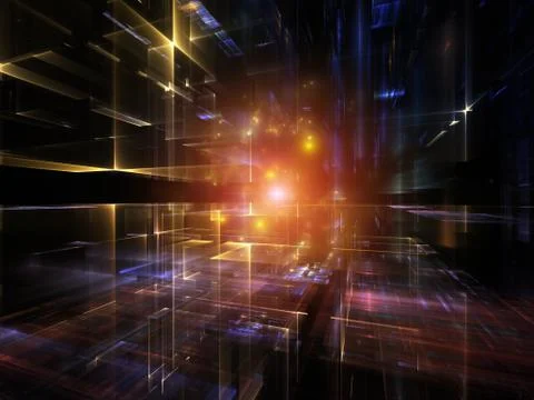 Visualization of Fractal Dimensions 스톡 일러스트