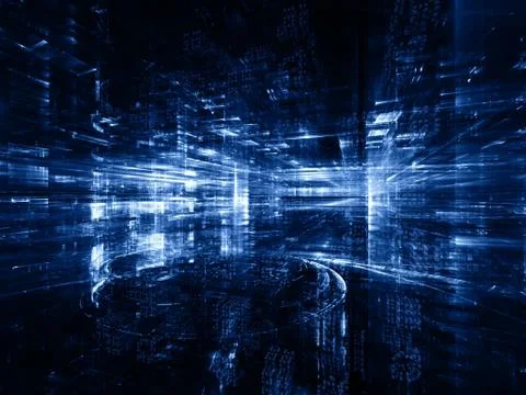 Visualization of Fractal Dimensions Illustrazione stock