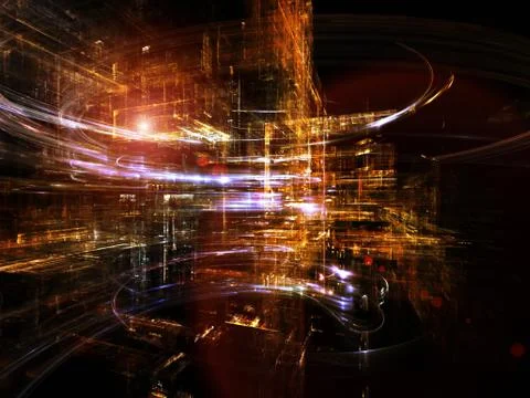 Visualization of Fractal Dimensions 스톡 일러스트