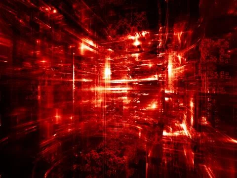 Visualization of Fractal Dimensions Illustrazione stock