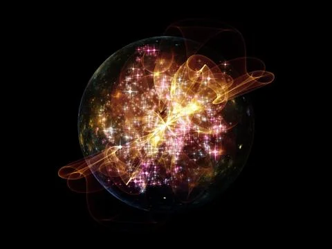 Visualization of Fractal Sphere Stock Illustration