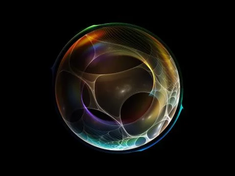 Visualization of Fractal Sphere 스톡 일러스트
