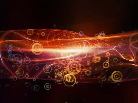 Visualization of Fractal Waves Illustrazione stock