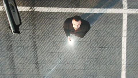 Visualization of Global Information Network. Technology Lines Flows into Digital Stock Footage 130412214