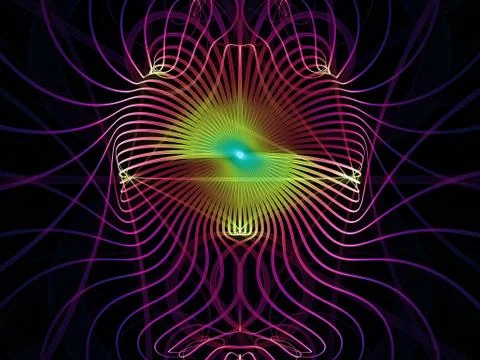 Visualization of Grid Lines Stockillustratie