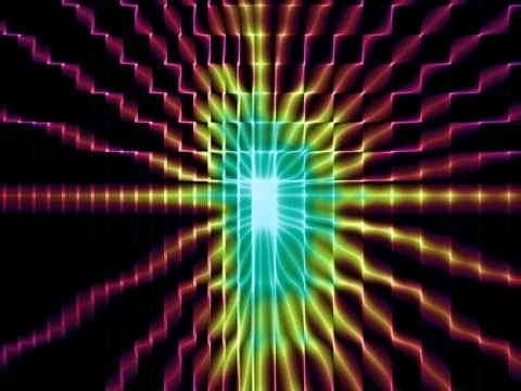 Visualization of Grid Lines Stock Illustration