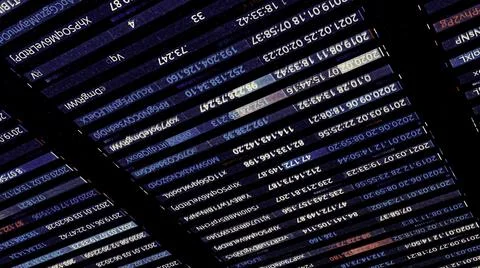 Visualization of harmful artificial intelligence trying to hack a system Stock Illustration