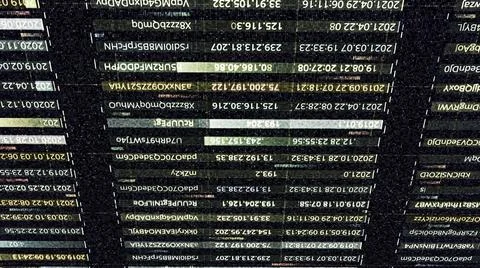 Visualization of harmful artificial intelligence trying to hack a system Stock Illustration