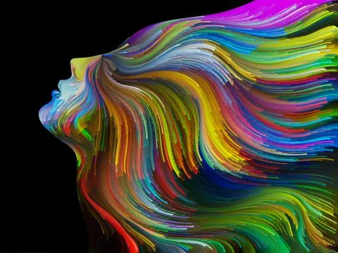 Visualization of Inner Palette Illustrazione stock