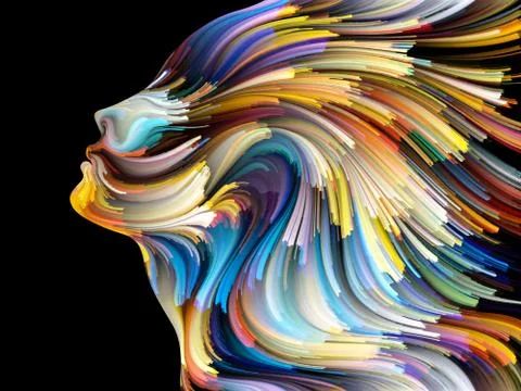 Visualization of Inner Palette Illustrazione stock