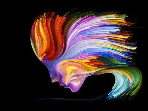 Visualization of Inner Palette Illustrazione stock