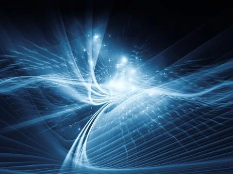 Visualization of Light Waves Stock Illustration