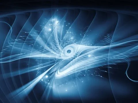 Visualization of Light Waves Stock Illustration