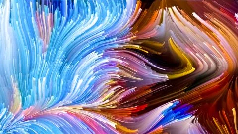 Visualization of Liquid Color Stock Illustration