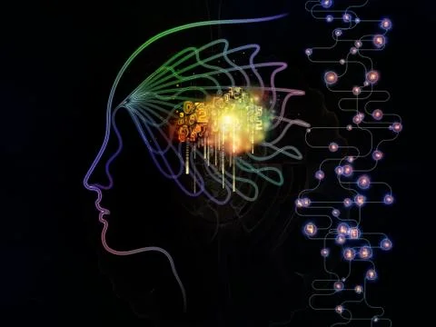 Visualization of Machine Consciousness 库存插图