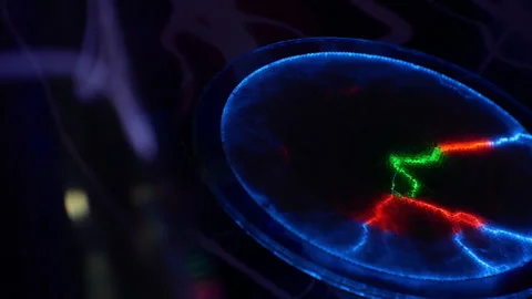 Visualization of the magnetic field and its interaction with objects. Energy  Stock Footage 264260215