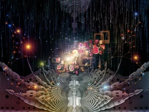 Visualization of Math Design Stockillustratie