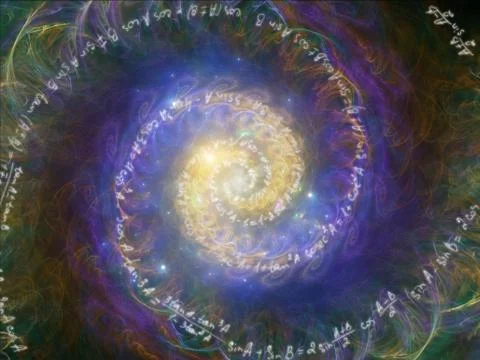 Visualization of Math Vortex 스톡 일러스트