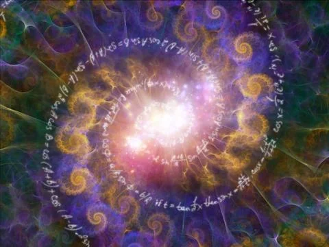 Visualization of Math Vortex 库存插图