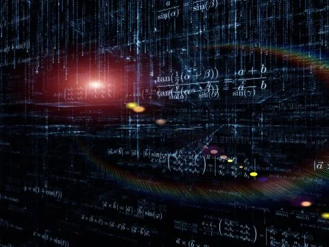 Visualization of Mathematics Stock Illustration