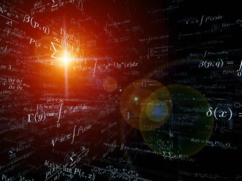 Visualization of Mathematics Stock Illustration