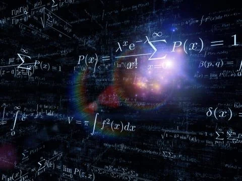 Visualization of Mathematics Stock Illustration