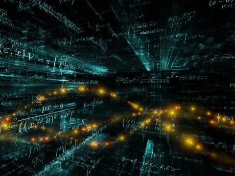 Visualization of Mathematics Stock Illustration