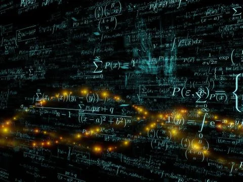Visualization of Mathematics Stock Illustration