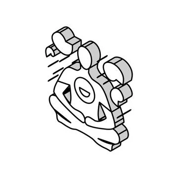 Visualization meditation yoga isometric icon vector illustration Stock Illustration