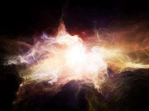 Visualization of Nebulae Illustrazione stock