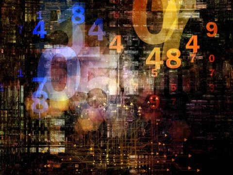 Visualization of Network Stock Illustration