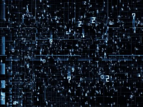 Visualization of the Network Stock Illustration